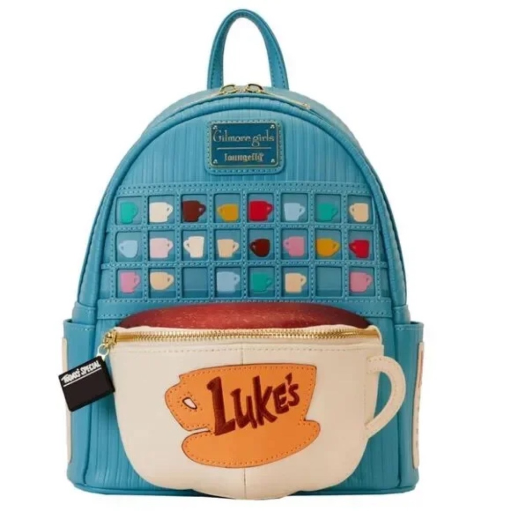 Loungefly Gilmore Girls Lukes Diner Domed Coffee Cup Mini Backpack